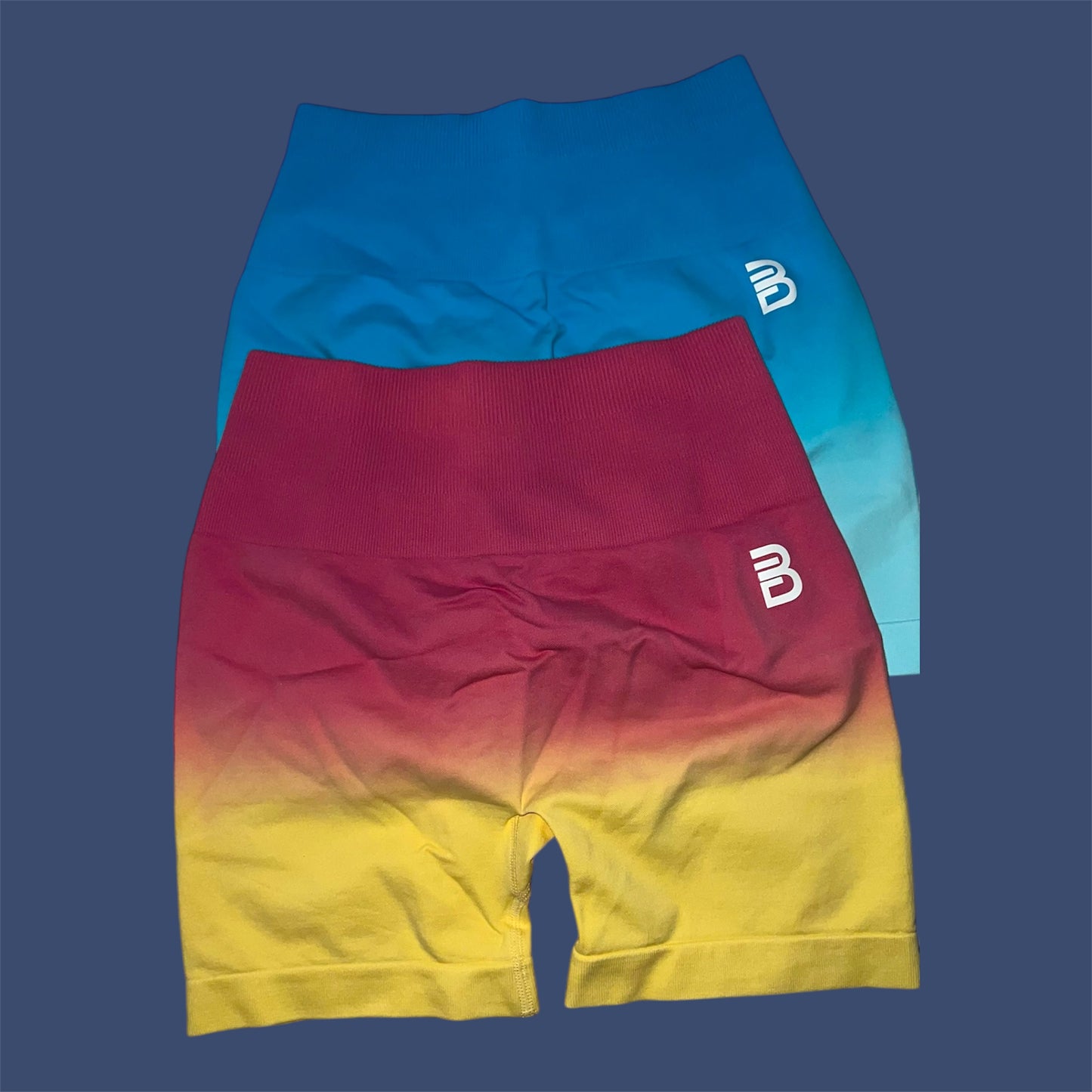 Snatched Duo-Tone Scrunch Shorts