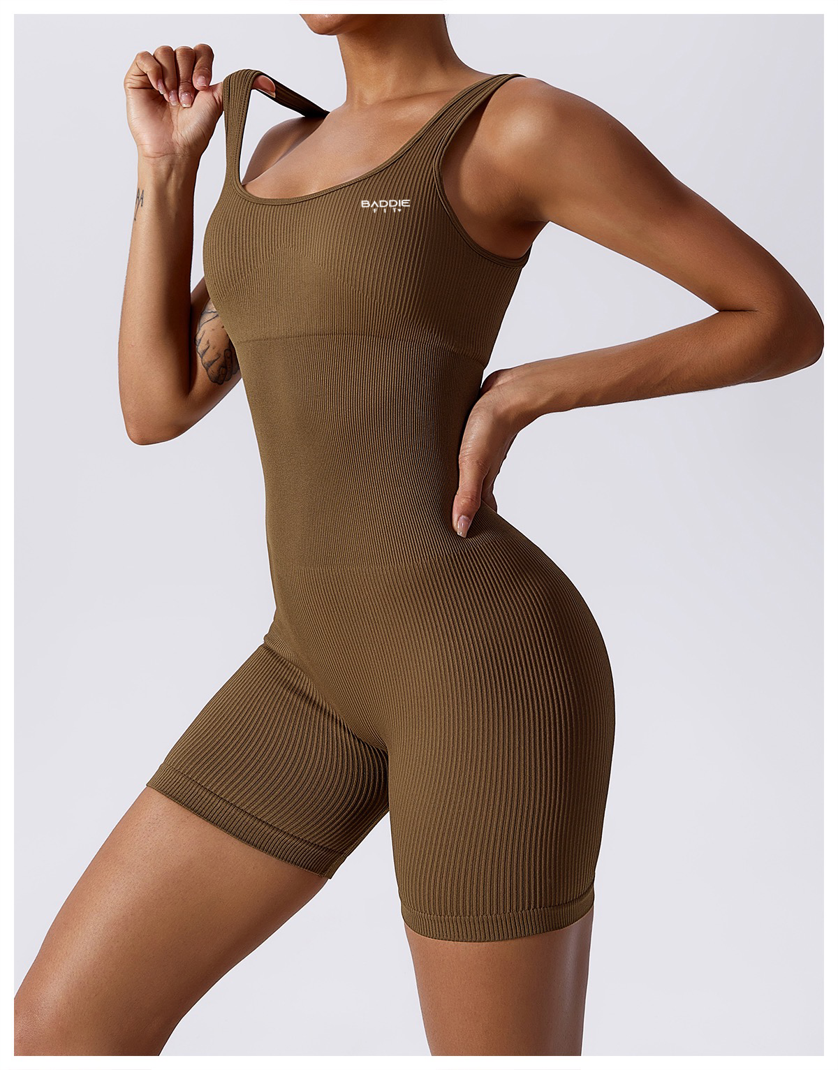 Baddiefit Rib Knit Romper