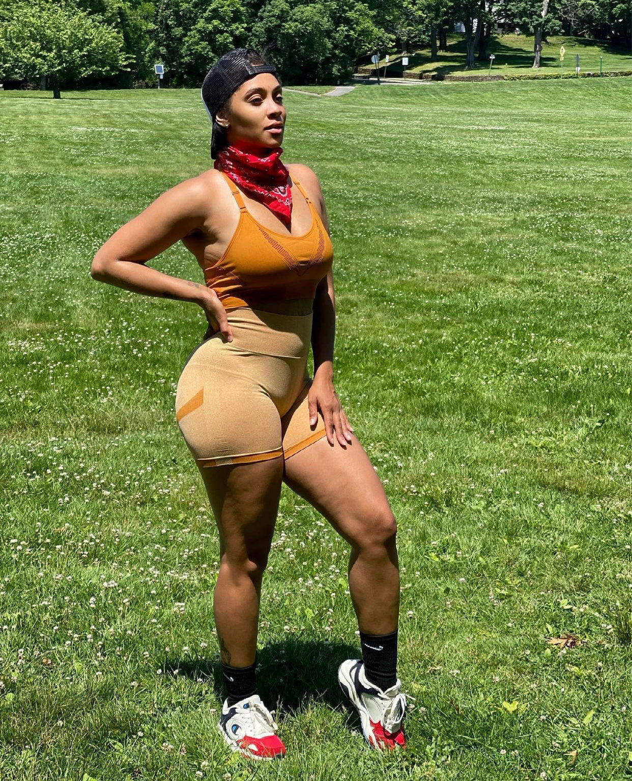 High Waist Scrunched Booty Shorts