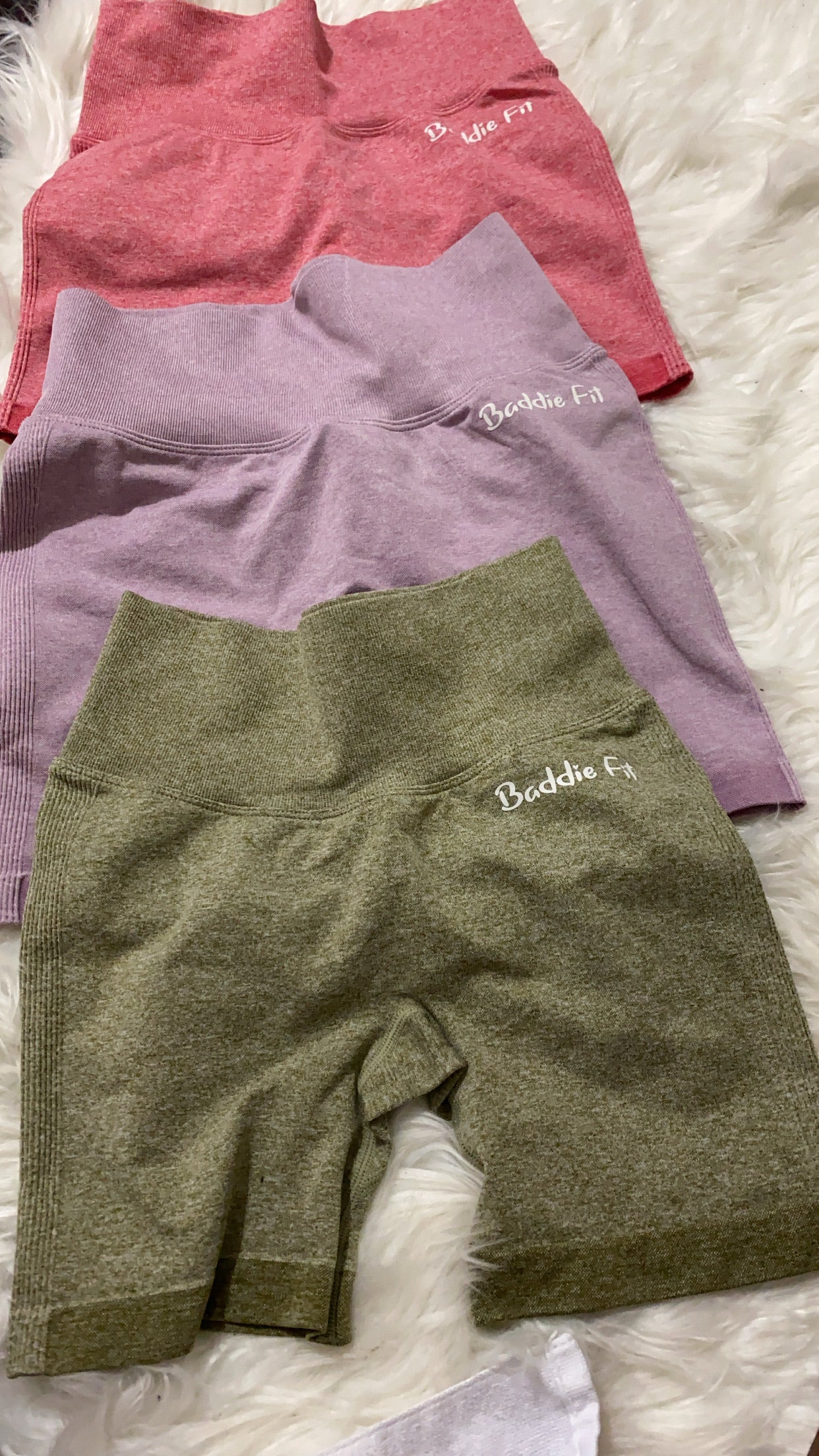 High Waist Scrunched Booty Shorts