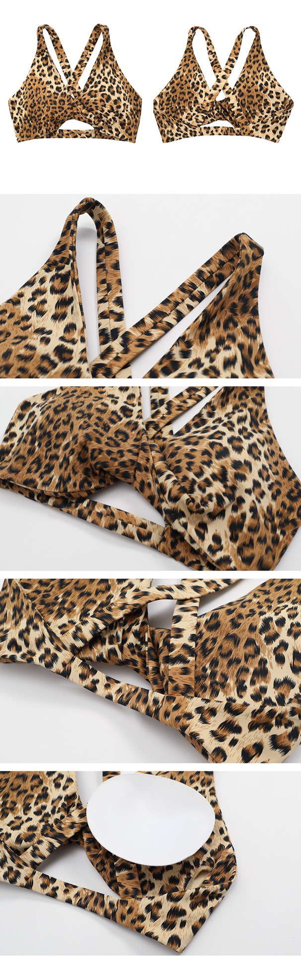 Baddiefit Cheetah Print Bra & Pants Gym Set